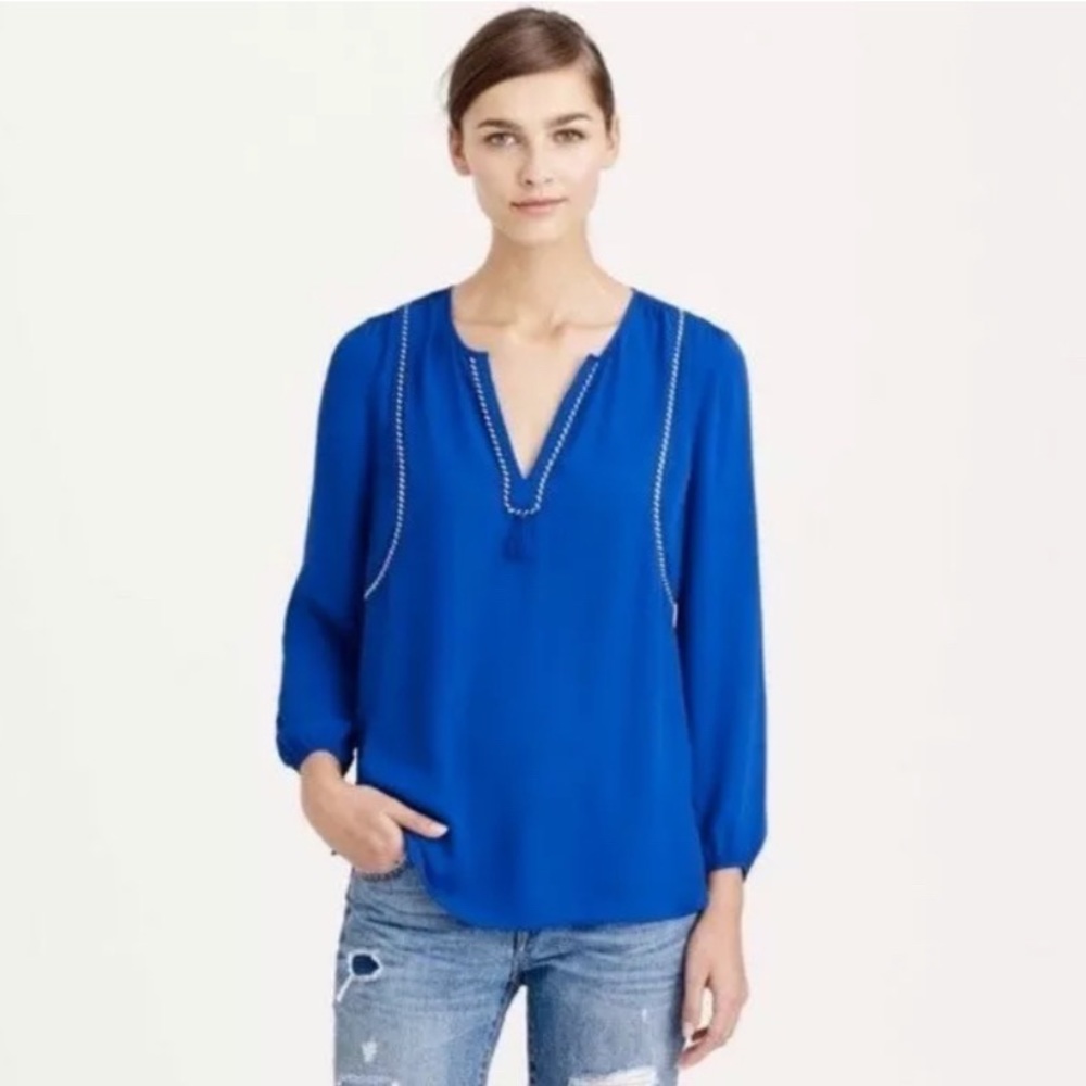 J. Crew Royal Blue Blouse